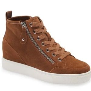 Steve Madden Cornell Hidden Wedge High Top Sneaker.  Size 7.5M
